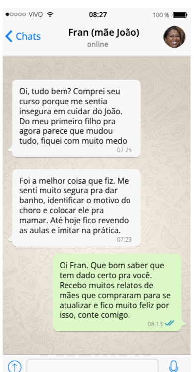 Depoimento de aluna 3